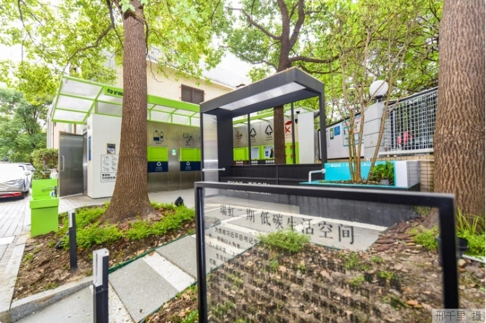 上海市瑞虹二期小區(qū)的低碳生活空間。本報(bào)記者 邢千里攝